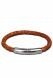 Pulsera cuero trenzado para cenizas 'Embrace' marrón