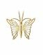 Joyería para ceniza oro mariposa