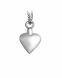Joyería para ceniza corazón de plata en mate