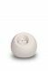 Mini urna de porcelana 'Lumos' con portavelas blanco mate