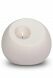 Urna de porcelana 'Lumos' con portavelas blanco mate