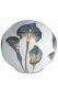 Urna para cenizas de porcelana 'Sfera' - Cala azul zafiro con detalles dorados