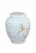 Mini urna funeraria de porcelana 'Classica' | Mármol de Carrara con vetas doradas
