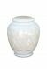 Mini urna funeraria de porcelana 'Classica' con motivo floral beige