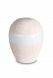Mini urna para cenizas de porcelana 'Planet' - Relieve coral rosa