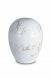 Mini urna para cenizas de porcelana 'Planet' - Mármol de Carrara con vetas doradas