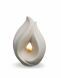 Urna portavelas Flame of Memory - arena blanca