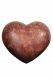 Urna en forma de corazón de madera - acabado antiguo
