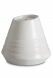 Urna para cenizas de porcelana 'Maya' blanco mate
