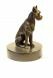 Urna bronce perro danés