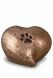Urna mascota 'Corazón con pata'