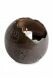 Urna mascota portavela bronce con huellas