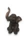 Urna funeraria elefante sentado de bronce