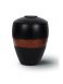 Urna fibra de vidrio 'Lily' negro mate