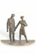 Escultura funeraria Pareja – decoración funeraria – 3D, libre, con taco de fijación en la parte inferior
