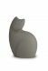 Urna funeraria de gato gris