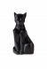 Urna para ceniza de gato negro satinado