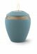 Miniurna ceramica con vela y bordes dorados en colores diferentes