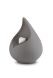 Mini urna lágrima de porcelana ‘Celest’ - gris con corazoncito blanco