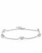 Pulsera conmemorativa de plata con 5 corazones de 5 mm