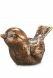 Escultura conmemorativa de pajarito sentado – hecha de bronce