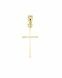 Colgante conmemorativa 'Cruz' de oro amarillo 14k