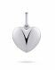 Colgante conmemorativa corazón plata