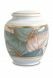 Urna funeraria de porcelana 'Classica' | Hojas de colores con bordes dorados