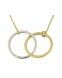 Colgante 'Compromiso' de oro bicolor 14k