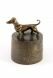 Urna bronce perro salchicha