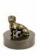 Urna bronce perro salchicha
