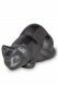 Urna de gato gris