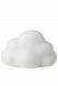 Urna pequeña para cenizas de cerámica Nube blanco