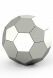 Urna acero inoxidable balón fútbol 480