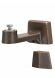 Soportes de pared en bronce para faroles