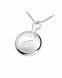 Joyería conmemorativa ying yang con dos cámaras separadas para contener las cenizas
