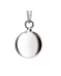 Joyería para ceniza circular / redondo de plata