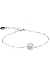 Pulsera para ceniza de circonia cúbica (925 plata de ley)