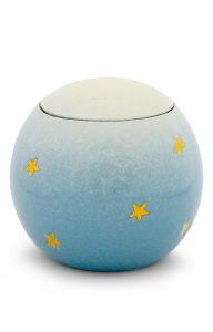 Urna estrella bebé azul claro