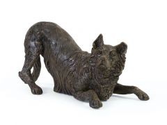 Urna escultura perro 'Border Collie'