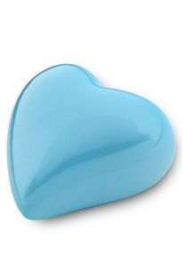Mini urna latón corazón azul