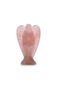 Piedra preciosa Cuarzo Rosa miniurna Ángel