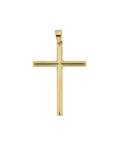 Colgante conmemorativa 'Cruz' de oro amarillo 14k