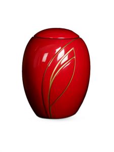 Urna fibra de vidrio 'Cybele' roja