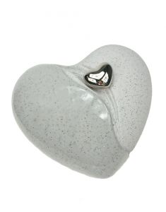 Urna cerámica con forma de corazón