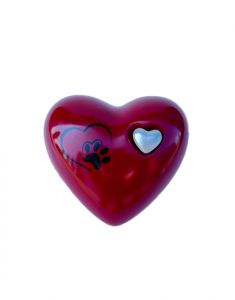 Urna mascota 'Corazón' con huella rojo l REBAJAS