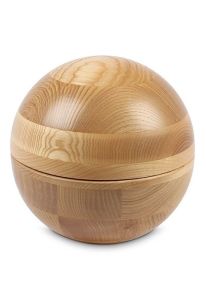 Urna funeraria de madera laca semibrillante