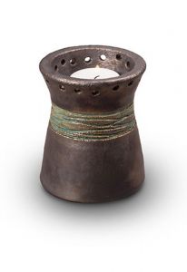 Mini-Urne funéraire céramique avec bougie