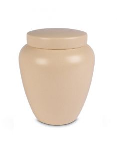 Urna cerámica incineración Beige