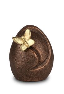 Urna funeraria pequeña escultórica “Libertad tierna” acabado bronce
